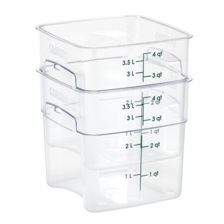 Cambro Container Square Polycarbonate - 3.8Ltr