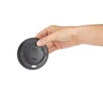 Fiesta Recyclable Lid For Hot Cups- Black 12oz/16oz (Pack 50)