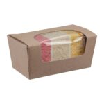 Colpac Kraft Paperboard Small Cake Box with Window ((Pack 500)