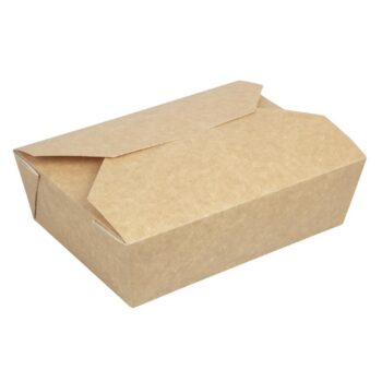 Colpac Kraft Microwaveable Paperboard Box - 1950ml 69oz (Pack 200)