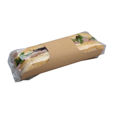 Colpac Clasp Clip Kraft Baguette Sandwich (Pack (Pack 500)