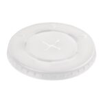 Fiesta Recyclable Lid- 80mm for Paper Cold Cup - 12oz (Pack 1000)