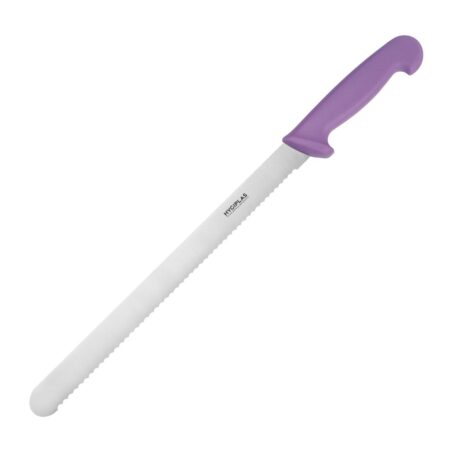 Hygiplas Slicer Serrated Purple - 12"