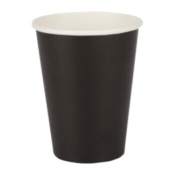 Fiesta Recyclable Hot Cup Single Wall Black 12oz (Box 1000)