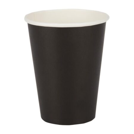 Fiesta Recyclable Hot Cup Single Wall Black 12oz (Box 1000)