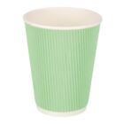 Fiesta Recyclable Hot Cup Ripple Wall Aqua 12oz (Box 500)