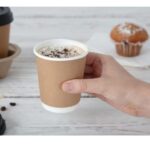 Fiesta Recyclable Hot Cup Double Wall Kraft 8oz (Box 500)