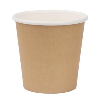 Fiesta Recyclable Hot Cup Single Wall Kraft 4oz (Box 1000)