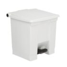 Rubbermaid Step-On Pedal Bin White - 30.5Ltr