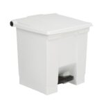 Rubbermaid Step-On Pedal Bin White - 30.5Ltr