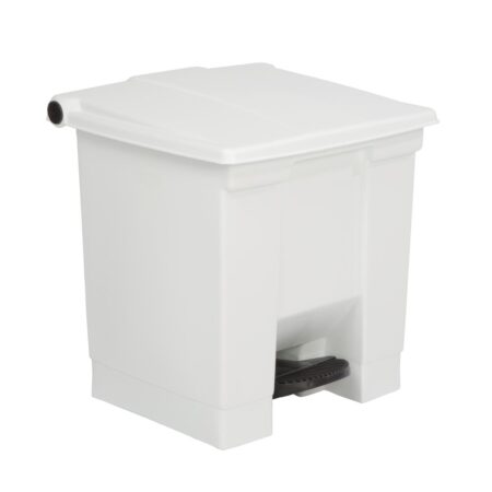 Rubbermaid Step-On Pedal Bin White - 30.5Ltr