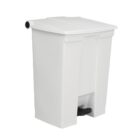 Rubbermaid Step-On Pedal Bin White - 68Ltr