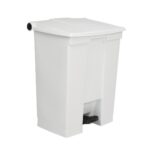 Rubbermaid Step-On Pedal Bin White - 68Ltr