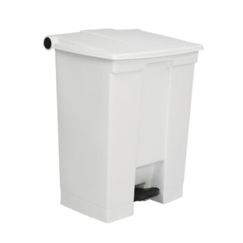 Rubbermaid Step-On Pedal Bin White - 68Ltr