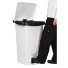 Rubbermaid Step-On-Pedal Bin White - 87Ltr