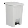 Rubbermaid Step-On Pedal Bin White - 45.5Ltr