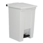 Rubbermaid Step-On Pedal Bin White - 45.5Ltr