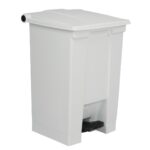 Rubbermaid Step-On Pedal Bin White - 45.5Ltr