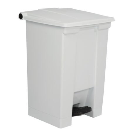 Rubbermaid Step-On Pedal Bin White - 45.5Ltr