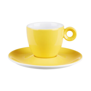 Yellow Espresso saucer 12.5cm/5"