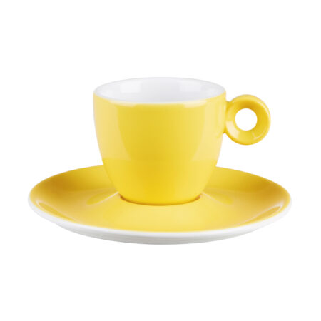 Yellow Espresso saucer 12.5cm/5"