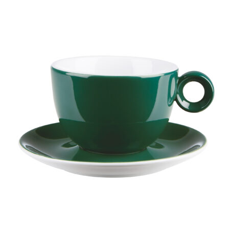 Dark Green Saucer 16cm/ 6  1/3"