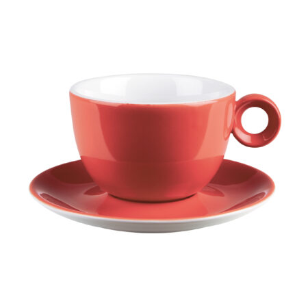 Red Saucer 16cm/  6  1/3"