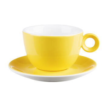 Yellow Bowl Shaped Cup 12oz/34cl