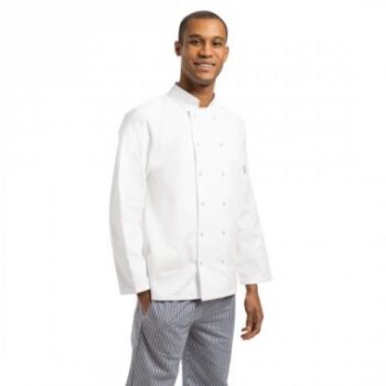 Whites Vegas Unisex Chefs Jacket Long Sleeve White