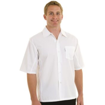 Chef Works White Cool Vent Chef Shirt Polycotton - 