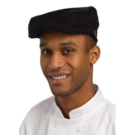 Chef Works Driver Cap With Inner Sweat Band Black