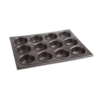 Vogue Muffin Tray Non-Stick Aluminium - 360x280x30mm 