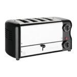 Rowlett Esprit 4 Slot Toaster Jet Black w/2x Additional Elements & Sandwich Cage