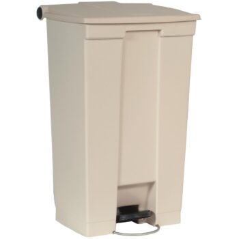 Rubbermaid Step-On-Pedal Bin Beige - 87Ltr