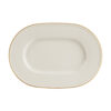 Line Gold Band Oval Plate 31cm
