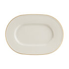 Line Gold Band Oval Plate 31cm