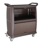 Vogue 3 Tier Trolley Polypropylene Brown - 1040x987x525mm 41x 38 4/5x 20 2/3"
