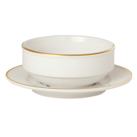 Academy Event Gold Band Saucer 17cm To Fit Stacking Bowl
