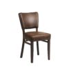 Oregon Wenge Wood and Faux Leather Dining Chair Espresso (Pack of 2)