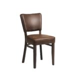 Oregon Wenge Wood and Faux Leather Dining Chair Espresso (Pack of 2)