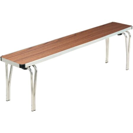 Gopak Contour Stacking Bench Teak Effect 5ft