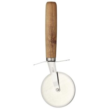 Kitchen Craft World of Flavours Italian Wood Handled Pizza Cutter - 65mm