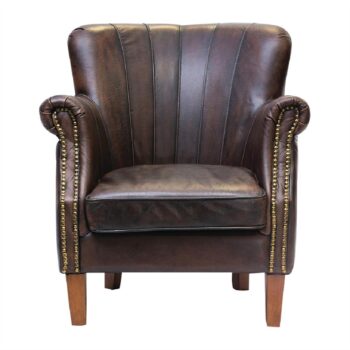 Lancaster Leather Chair Brown