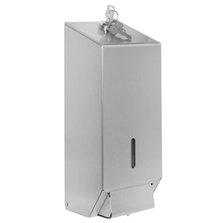 Jantex Stainless Steel Soap and Hand Sanitiser Dispenser 1 Litre 1 Jantex Stainless Steel Soap and Hand Sanitiser Dispenser 1 Litre