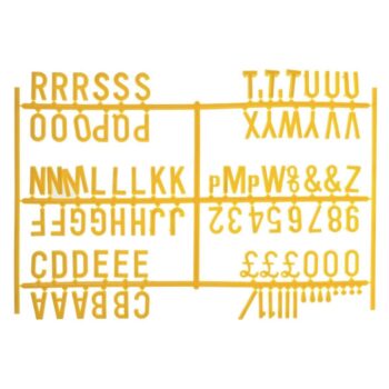 Beaumont Peg Board 20mm Yellow (Pack of 6)