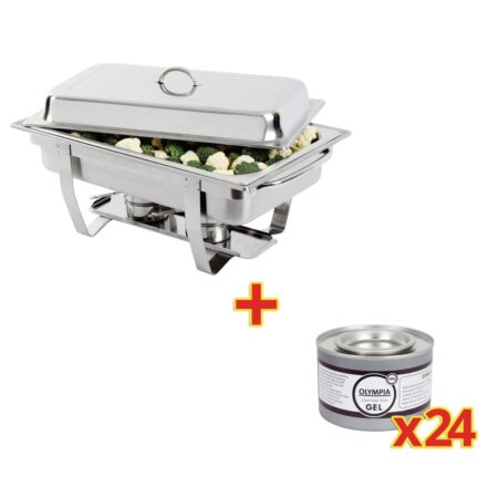 Special Offer Milan Chafer Set And 24 Olympia Chafing Gel Fuel Tins 1 Special Offer Milan Chafer Set And 24 Olympia Chafing Gel Fuel Tins