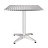 Bolero Square Stainless Steel Bistro Table 700mm