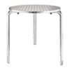 Bolero Round Stainless Steel Bistro Table 700mm