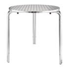 Bolero Round Stainless Steel Bistro Table 700mm