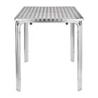 Bolero Steel and Aluminium Square Leg Table 600mm